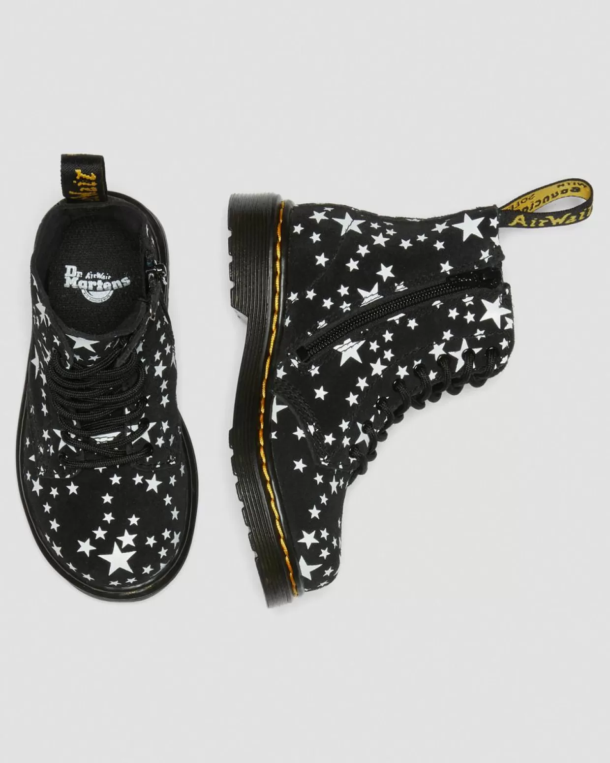 Dr. Martens Stivali stringati primi passi 1460 Pascal Star in pelle scamosciata