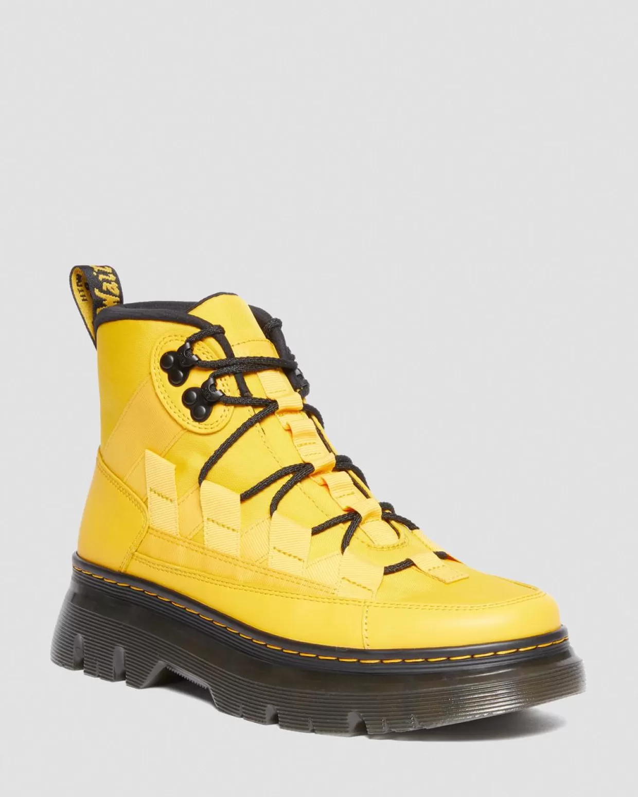 UNISEX Dr. Martens Stivali Utility Boury in Nylon & Pelle