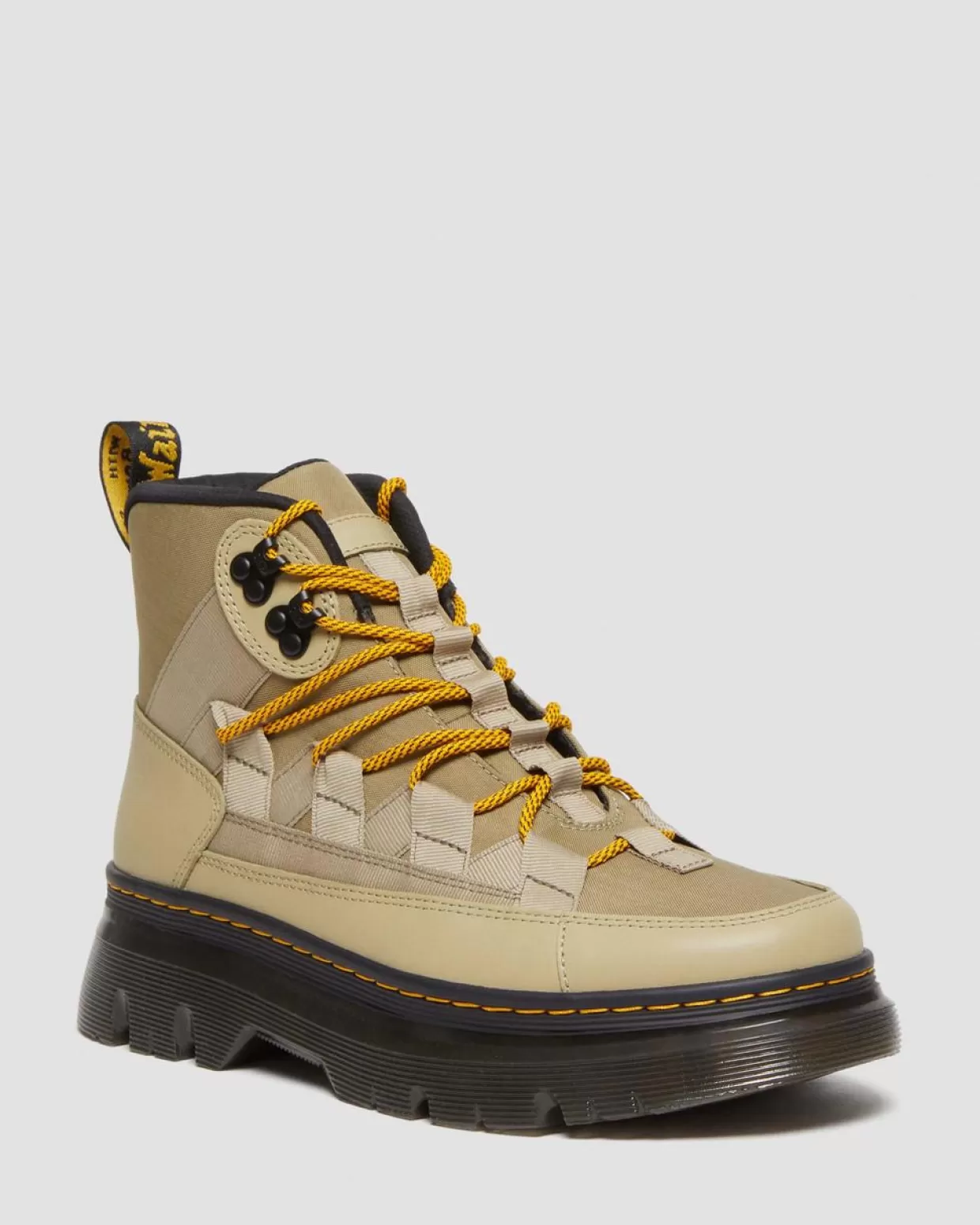 UNISEX Dr. Martens Stivali Utility Boury in Nylon & Pelle