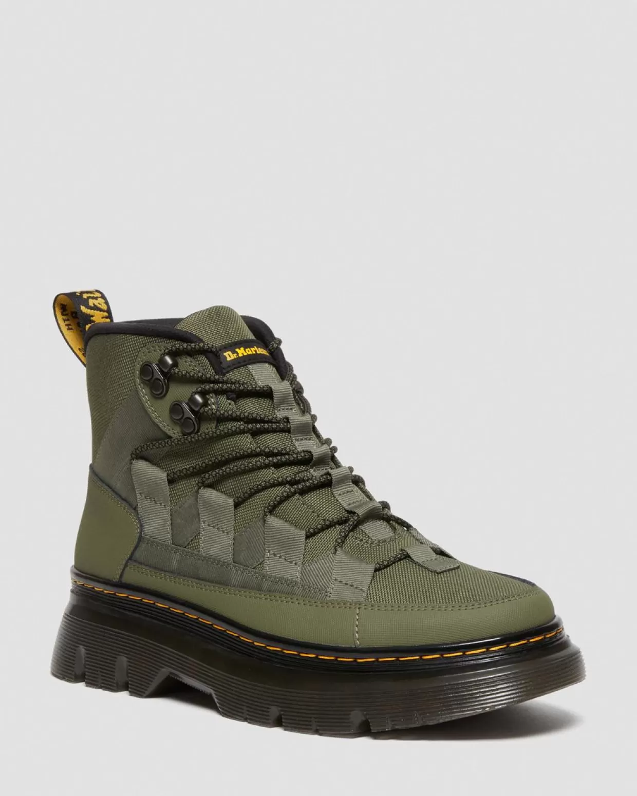 UNISEX Dr. Martens Stivali Utility Boury in pelle super resistenti