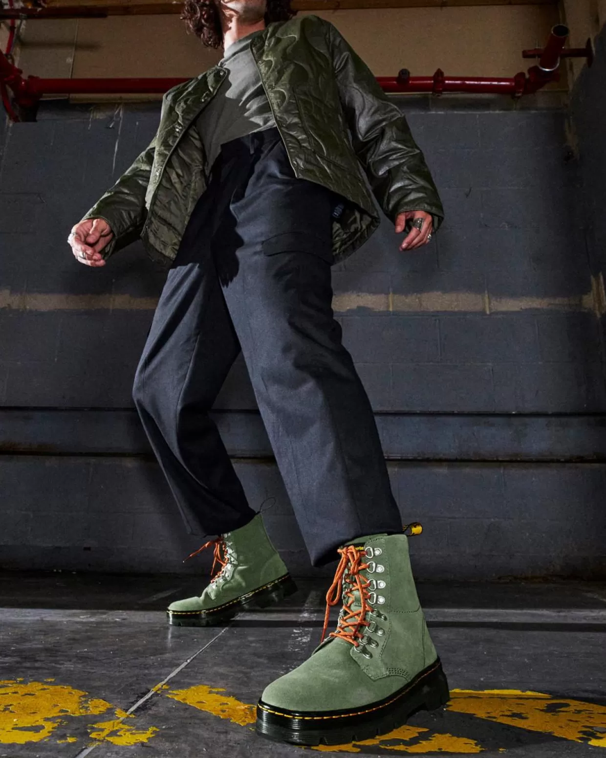UNISEX Dr. Martens Stivali utility Combs scamosciati