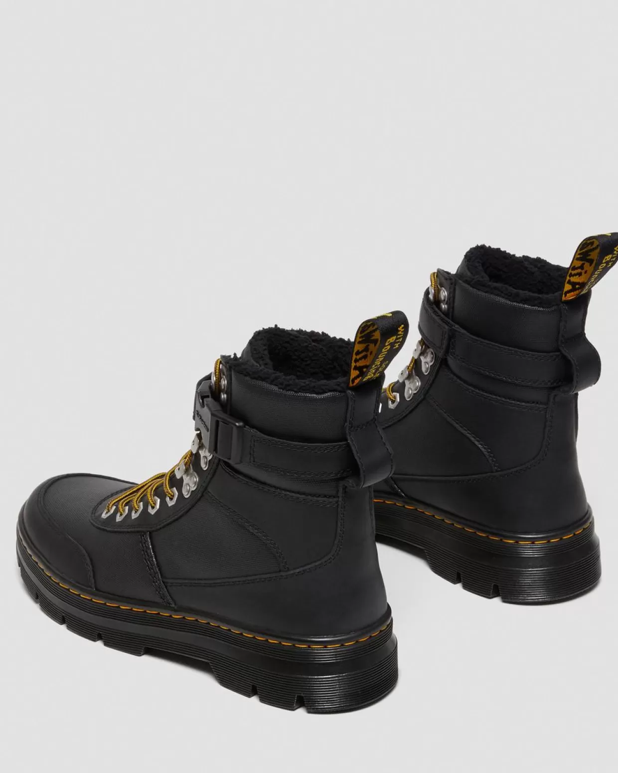 GIFTS Dr. Martens Stivali Utility Combs Tech Con Rivestimento Interno In Pelliccia Sintetica