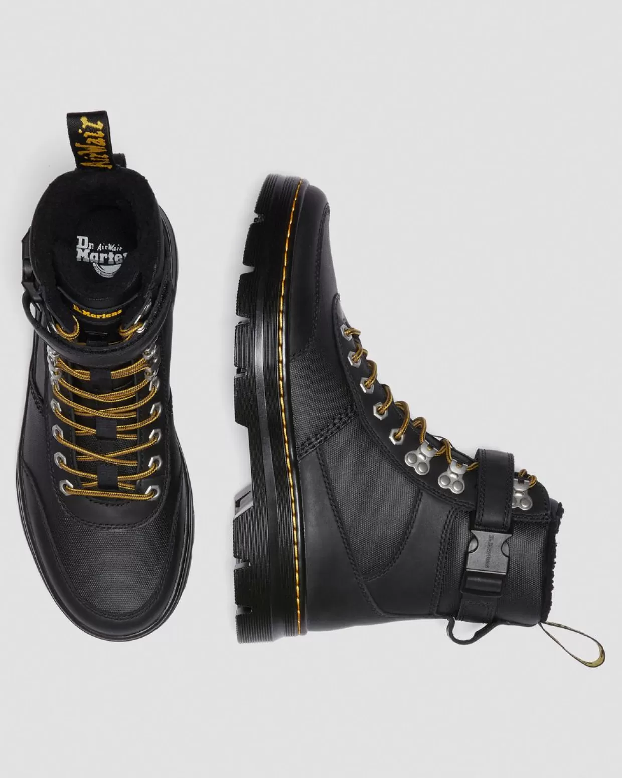 GIFTS Dr. Martens Stivali Utility Combs Tech Con Rivestimento Interno In Pelliccia Sintetica