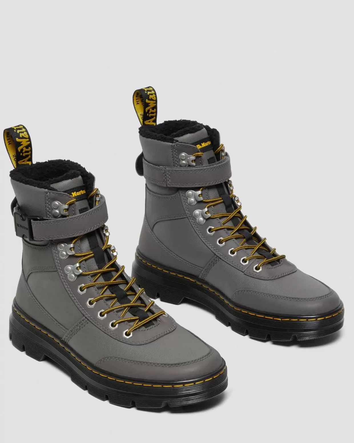 GIFTS Dr. Martens Stivali Utility Combs Tech Con Rivestimento Interno In Pelliccia Sintetica