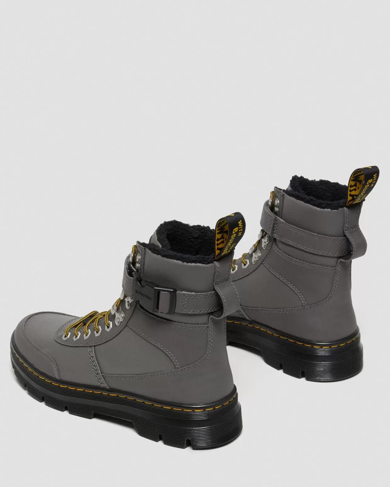 GIFTS Dr. Martens Stivali Utility Combs Tech Con Rivestimento Interno In Pelliccia Sintetica