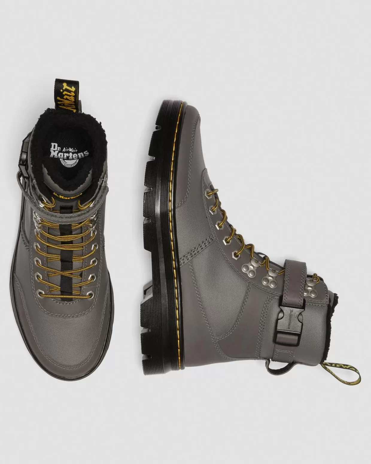GIFTS Dr. Martens Stivali Utility Combs Tech Con Rivestimento Interno In Pelliccia Sintetica